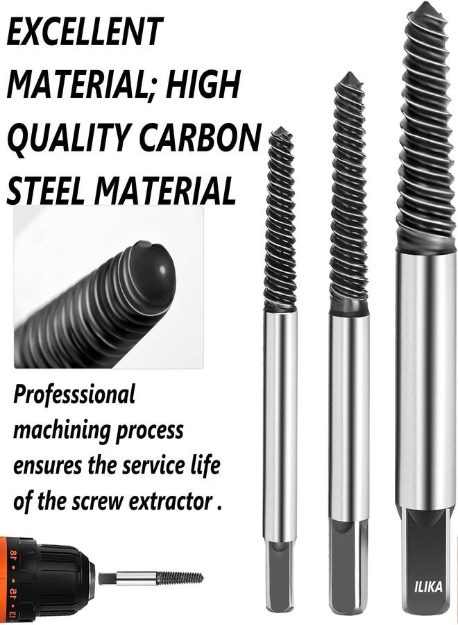 ILIKA 5Pcs Set Damaged Broken Screws Removal Tool Damaged Bolts Screws Drill Bits Screw Drivers - Image 4